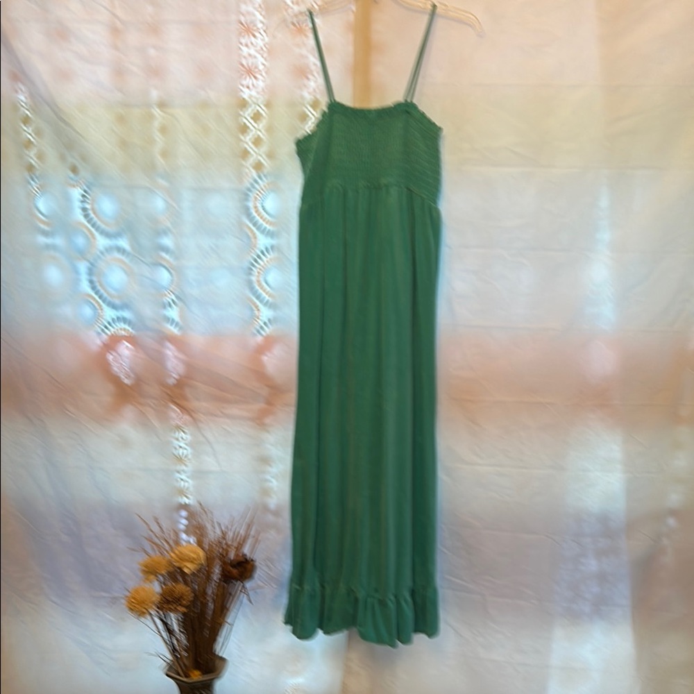 Turquoise blue Sleeveless Maxi Dress